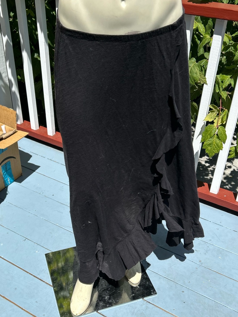 Ruffled Asymmetric Skirt